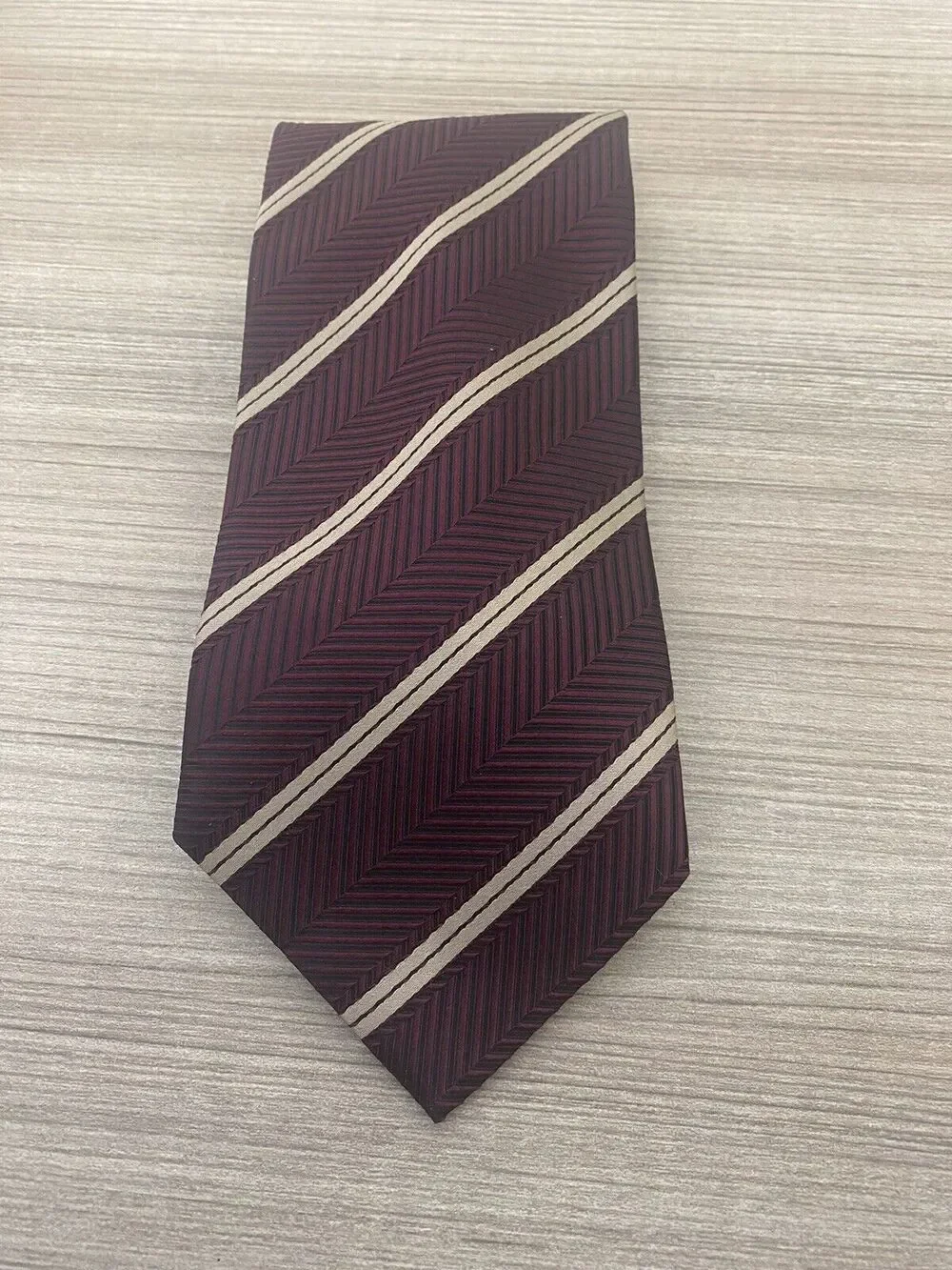 Pavone Men’s Formal Necktie Burgundy Multicolor Neck Tie 100% Silk Made in Italy